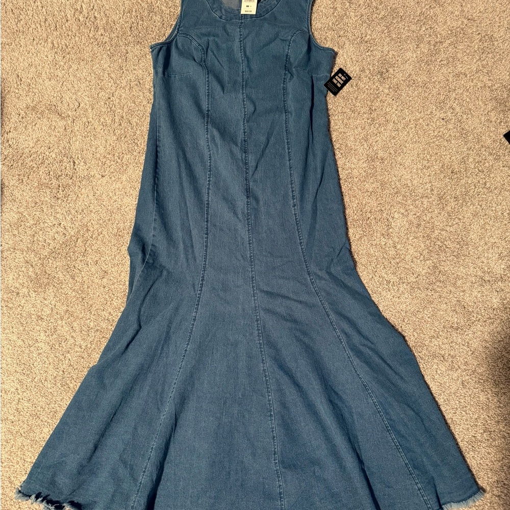 Ashley Stewart Blue Midi Dress - Picture 2 of 3